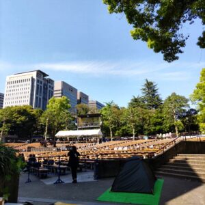 日比谷野音（日比谷公園大音楽堂）にてDjembe演奏
